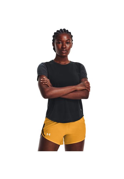 CAMISETA NEGRO MUJER STREAKER SNOWCLOU 1373497-001-N11 Under Armour