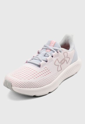 Tenis Running Blanco-Gris-Rosa UNDER ARMOUR Charged Pursuit 3 BL