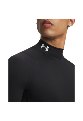 Camiseta Hombre Under Armour HG ARMR COMP MOCK LS Negro Under Armour