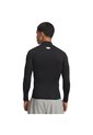 Camiseta Hombre Under Armour HG ARMR COMP MOCK LS Negro Under Armour de Under Armour