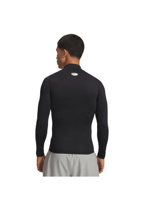 Camiseta Hombre Under Armour HG ARMR COMP MOCK LS Negro Under Armour