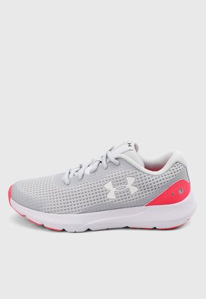 Tenis Running Gris-Fucsia-Blanco UNDER ARMOUR Surge 3