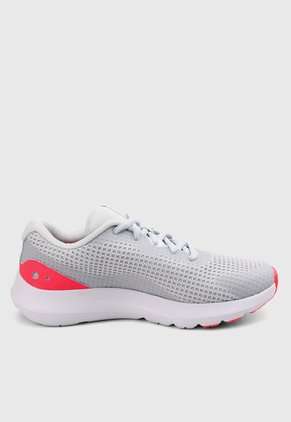 Tenis Running Gris-Fucsia-Blanco UNDER ARMOUR Surge 3