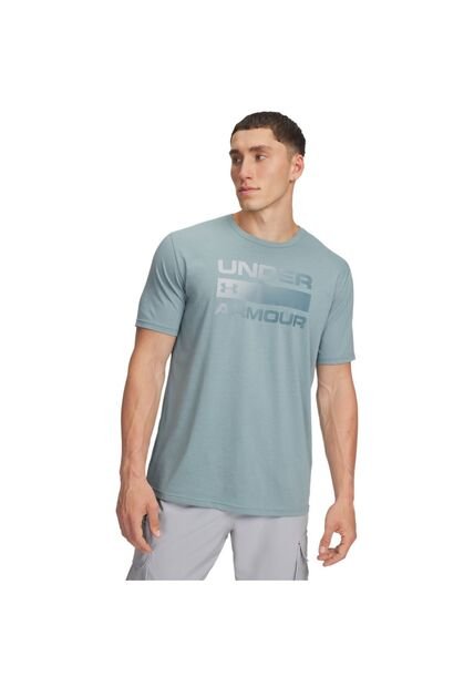 Camiseta Hombre Under Armour TEAM ISSUE WRDMRK SS Verde Under Armour