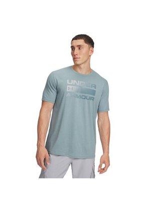 Camiseta Hombre Under Armour TEAM ISSUE WRDMRK SS Verde Under Armour