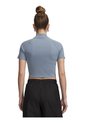 Camiseta De Compresión Mujer Under Armour Rival Rib Mock Azul Under Armour de Under Armour