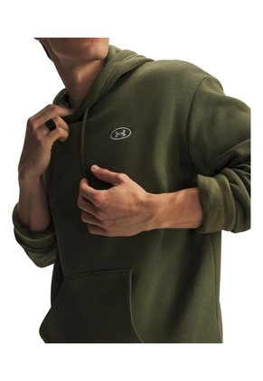 Buzo Hombre Under Armour Rival Fleece Hoodie Verde Under Armour