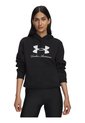 Buzo Mujer Under Armour Rival Fleece Shimmer Hoodie Negro Under Armour de Under Armour