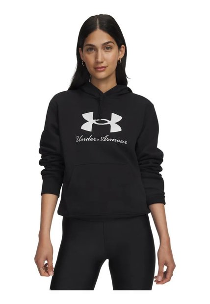 Buzo Mujer Under Armour Rival Fleece Shimmer Hoodie Negro Under Armour