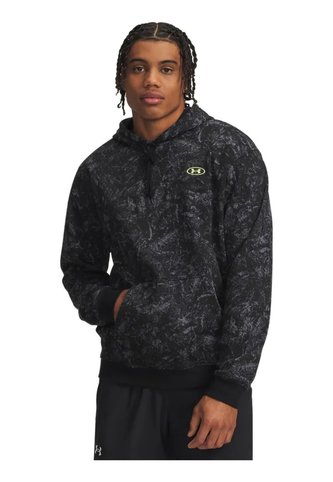 Buzo Hombre Under Armour Rival Fleece Printed Hoodie Negro Under Armour Under Armour