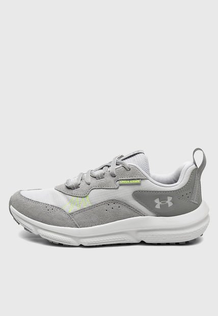 Tenis Running Gris-Verde Neón UNDER ARMOUR Charged Verssert 2