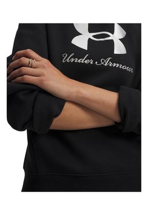 Buzo Mujer Under Armour Rival Fleece Shimmer Hoodie Negro Under Armour