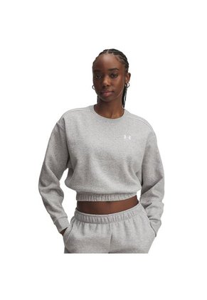 Buzo Mujer Under Armour RIVAL FLC PIPED CREW Gris Under Armour