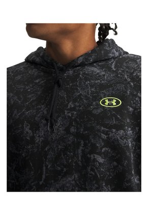 Buzo Hombre Under Armour Rival Fleece Printed Hoodie Negro Under Armour