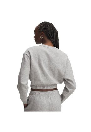 Buzo Mujer Under Armour RIVAL FLC PIPED CREW Gris Under Armour