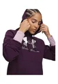 Buzo Mujer Under Armour Rival Fleece Shimmer Hoodie Morado Under Armour de Under Armour