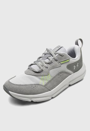 Tenis Running Gris-Verde Neón UNDER ARMOUR Charged Verssert 2