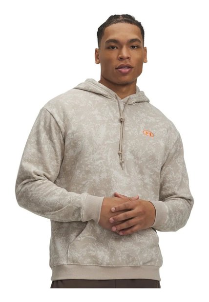 Buzo Hombre Under Armour Rival Fleece Printed Hoodie Blanco Under Armour