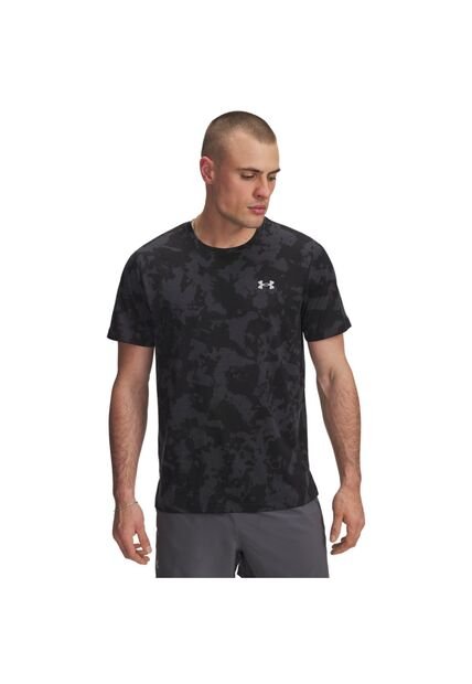 Camiseta Hombre Under Armour UA LAUNCH PRINTED SS Gris Under Armour