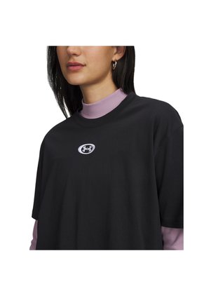 Camiseta De Compresión Mujer Under Armour W Center Negro Under Armour