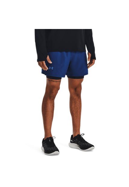 Short Hombre UNDER ARMOUR LAUN ELIT 2IN1 5 S Azul Under Armour