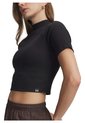 Camiseta De Compresión Mujer Under Armour Rival Rib Mock Negro Under Armour de Under Armour