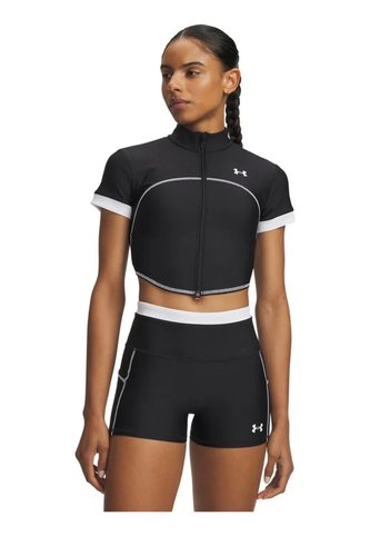Camiseta De Compresión Mujer Under Armour Htgear Novelty Fz Negro Under Armour Under Armour