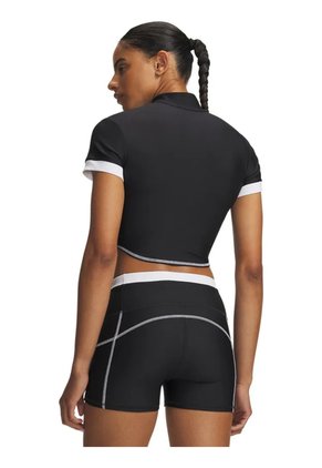 Camiseta De Compresión Mujer Under Armour Htgear Novelty Fz Negro Under Armour