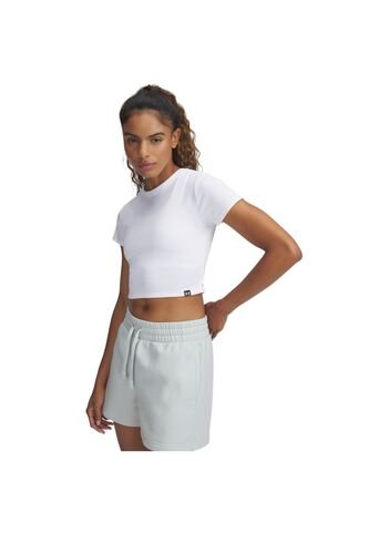Camiseta Mujer Under Armour RIVAL RIB BABY TEE Blanco Under Armour Under Armour