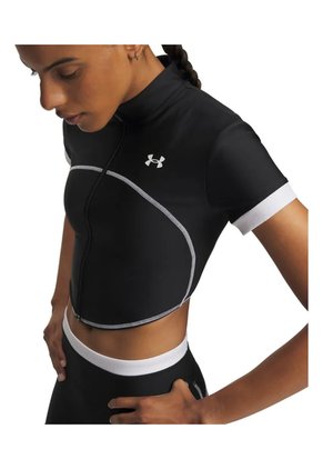 Camiseta De Compresión Mujer Under Armour Htgear Novelty Fz Negro Under Armour