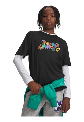 Camiseta De Compresión Niño Under Armour B Tch Grphic Patches Negro Under Armour Under Armour
