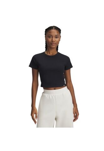 Camiseta Mujer Under Armour RIVAL RIB BABY TEE Negro Under Armour Under Armour
