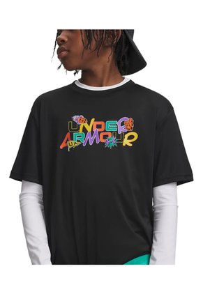 Camiseta De Compresión Niño Under Armour B Tch Grphic Patches Negro Under Armour