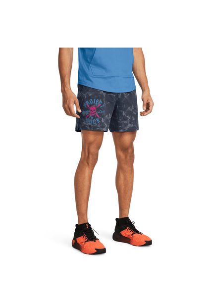 Short Hombre UNDER ARMOUR PJT RCK AOP RVL TRRY Gris Under Armour