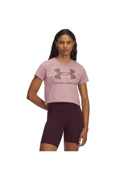 Camiseta Mujer Under Armour LOGO SS Rosado Under Armour