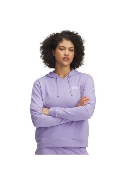 Buzo Mujer Under Armour RIVAL TERRY HOODIE Puerpura Under Armour