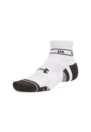 Medias Unisex Under Armour PRF TCH NVLTY 3P QTR Blanco Under Armour