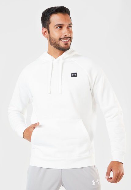 Hoodie Blanco UNDER ARMOUR Rival Fleece