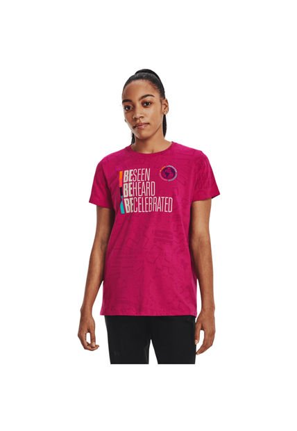 CAMISETA MUJER UA BHM SS 1378957-605-QSU Under Armour