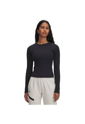 Camiseta Manga Larga Mujer Under Armour UA RIVAL RIB LS Negro Under Armour