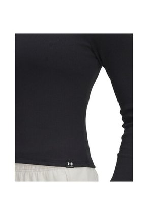 Camiseta Manga Larga Mujer Under Armour UA RIVAL RIB LS Negro Under Armour