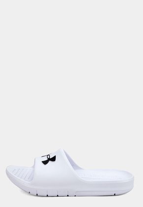 Playera Blanco-Negro UNDER ARMOUR Core Pth Slides