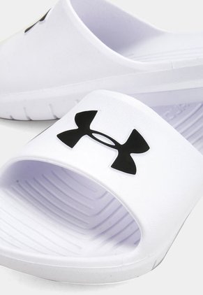 Playera Blanco-Negro UNDER ARMOUR Core Pth Slides