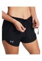 Short Mujer UNDER ARMOUR UA FLY BY 3 SHORTS Negro Under Armour de Under Armour