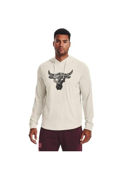 Hoodie Under Armour Project Rck Terry-Beige