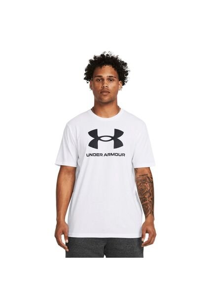 Camiseta Hombre UNDER ARMOUR SPRTSTL LOGO UPDT SS Blanco Under Armour