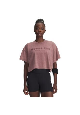 Camiseta Mujer Under Armour PJT RCK STTMNT GR SS Burdeo Under Armour Under Armour