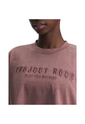 Camiseta Mujer Under Armour PJT RCK STTMNT GR SS Burdeo Under Armour