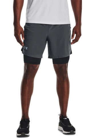 Under Armour - SHORTS GRIS HOMBRE LAUNCH SW 7 2N1 1361497-012-Y81 Under Armour