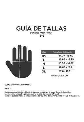 Guantes Under Armour Halftime Mujer-Negro/Gris